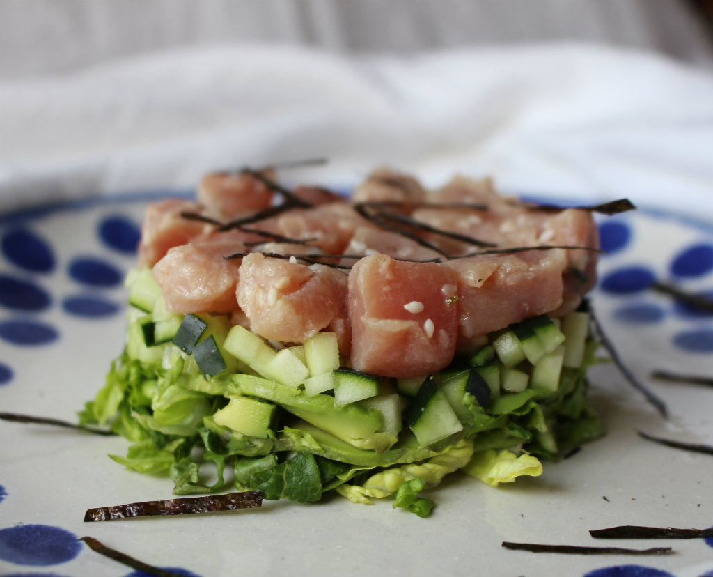 Keto Tuna Sushi Pilaf - Easy keto recipe with 1.9g net carbs. Perfect for beginners on ketogenic diet.