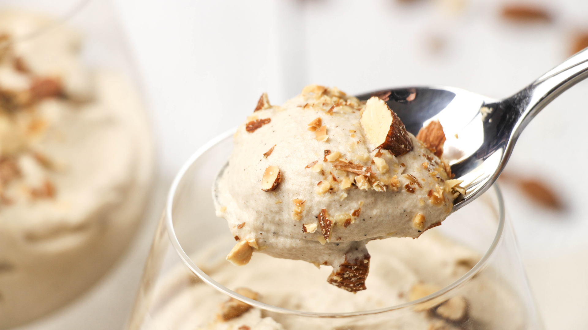 Keto Coffee And Almond Syllabub - Keto dinner recipe with 2.1g net carbs. Low carb ketogenic dinner meal.