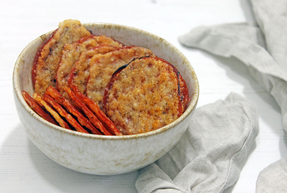 pesto + manchego + marcona almond - Keto dinner recipe with 1g net carbs. Low carb ketogenic dinner meal.