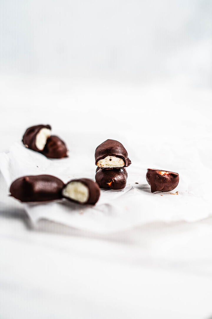 Keto Chocolate Covered Buttercream - Keto dinner recipe with 1.4g net carbs. Low carb ketogenic dinner meal.