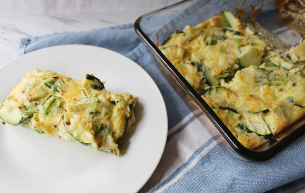 Keto Veg and Egg Casserole - Keto dinner recipe with 3g net carbs. Low carb ketogenic dinner meal.