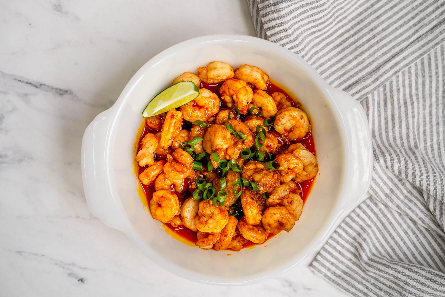 Keto Filipino Shrimp with Achiote Oil - Keto dinner recipe with 3.3g net carbs. Low carb ketogenic dinner meal.