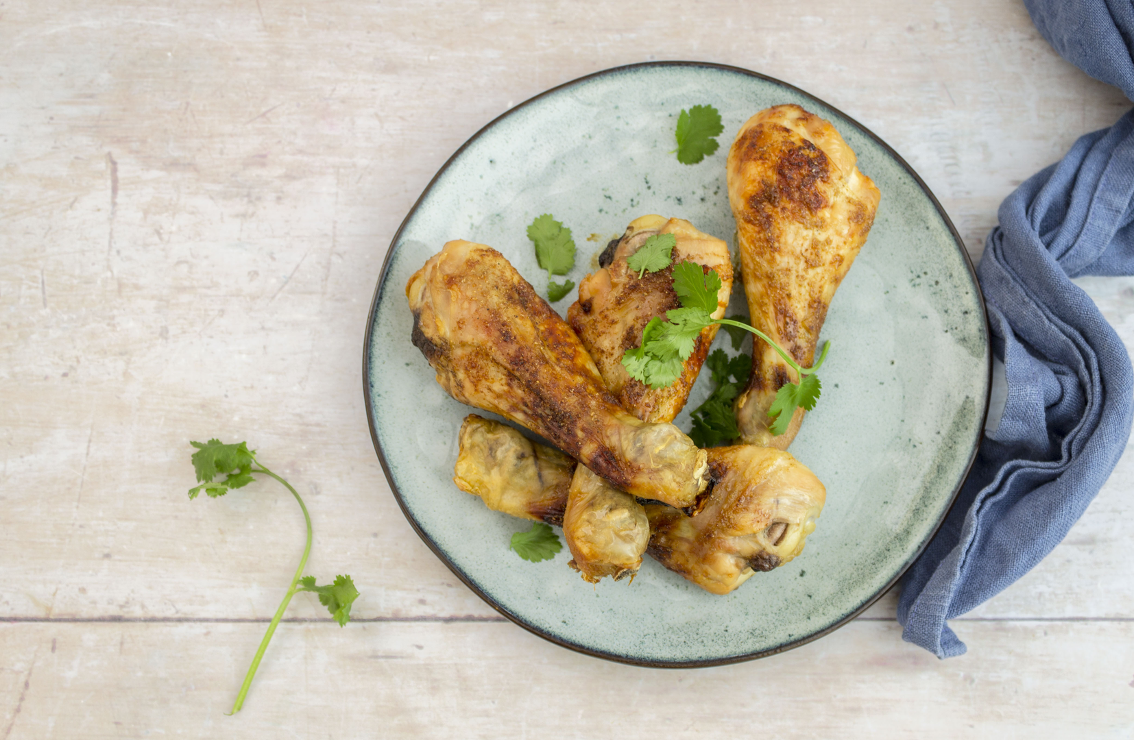 Keto 5 Ingredient Chicken Drumsticks - Easy keto recipe with 0.3g net carbs. Perfect for beginners on ketogenic diet.